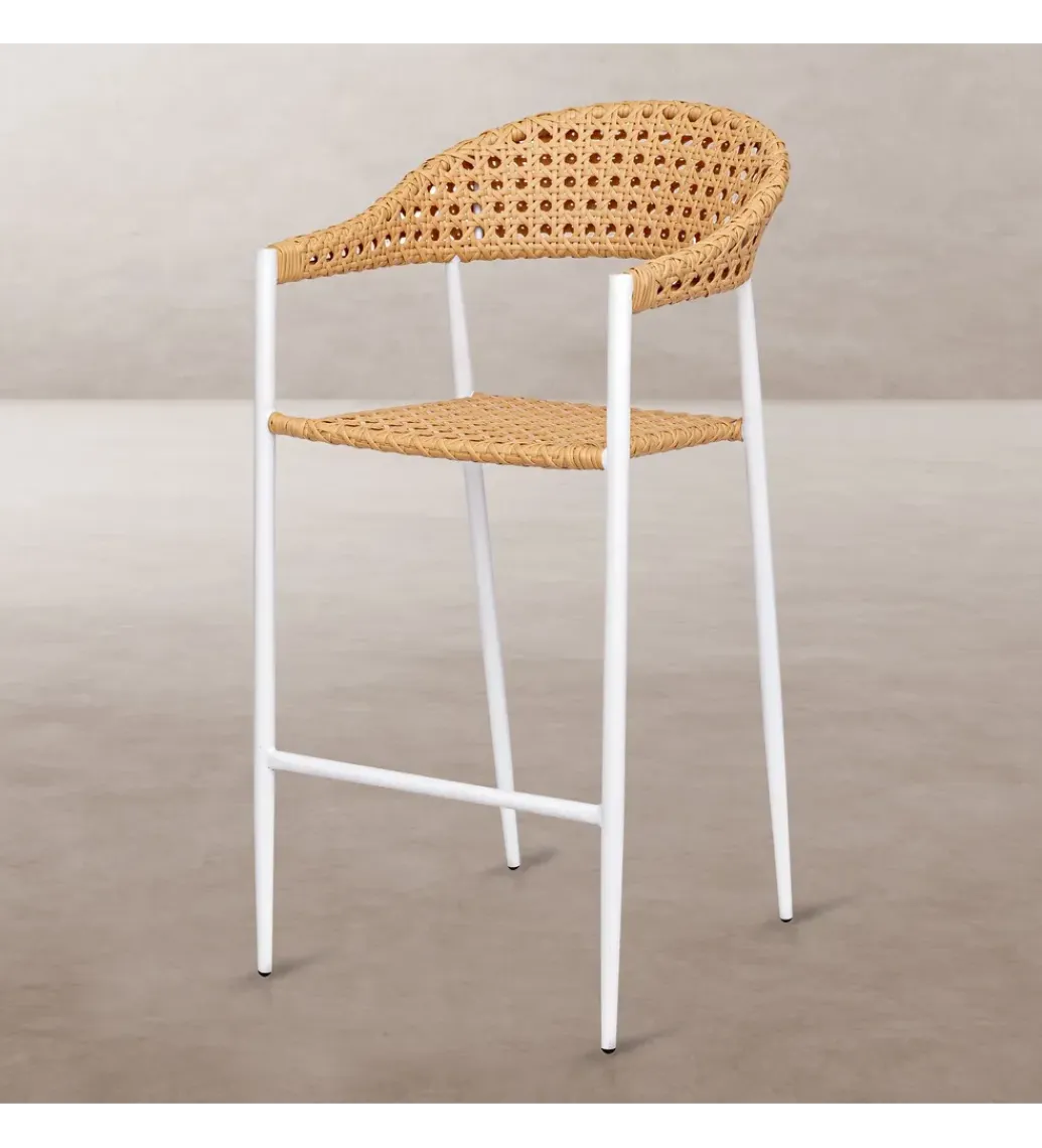 Zona-Design Hoker ogrodowy NIVA 112 cm naturalny biały