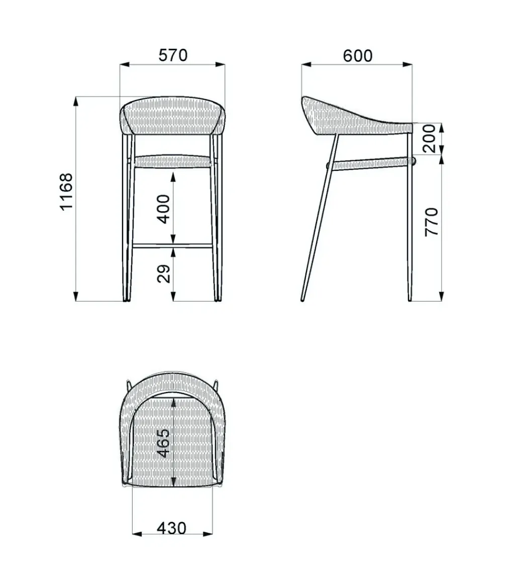 Zona-Design Hoker ogrodowy NIVA 112 cm naturalny biały