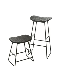 J-Line Hoker ZAMBIA drewno teak czarny