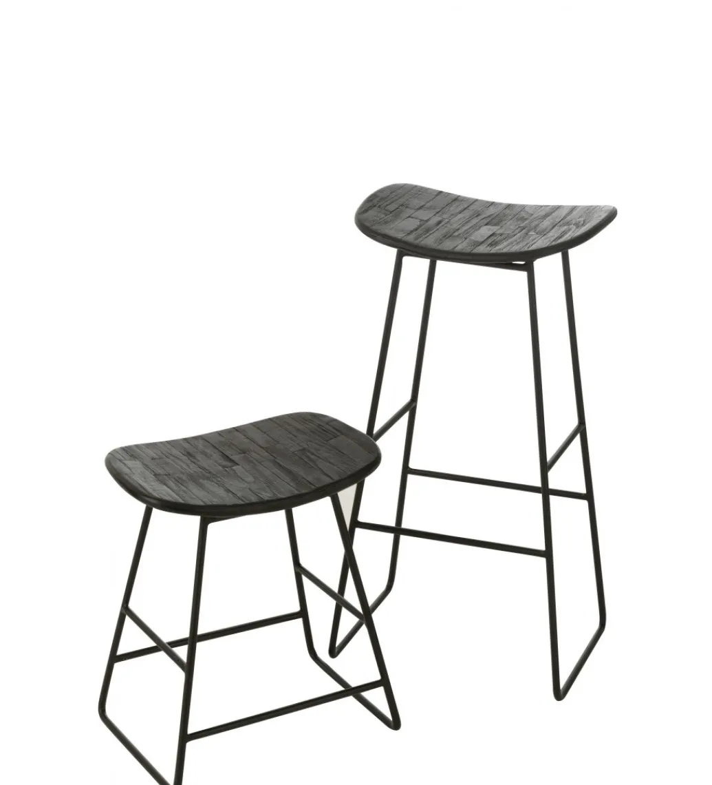 J-Line Hoker ZAMBIA drewno teak czarny