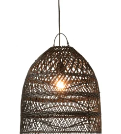 J-Line Klosz do lampy wiszący SHADE 40 cm rattan czarna