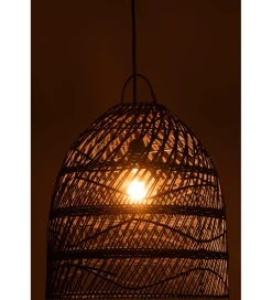 J-Line Klosz do lampy wiszący SHADE 40 cm rattan czarna