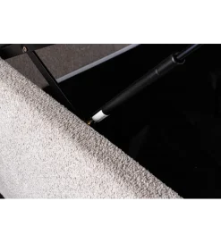 Invicta Interior Łóżko ART DECO 180 x 200 cm bouclé beżowe