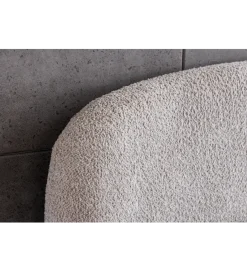 Invicta Interior Łóżko ART DECO 180 x 200 cm bouclé beżowe