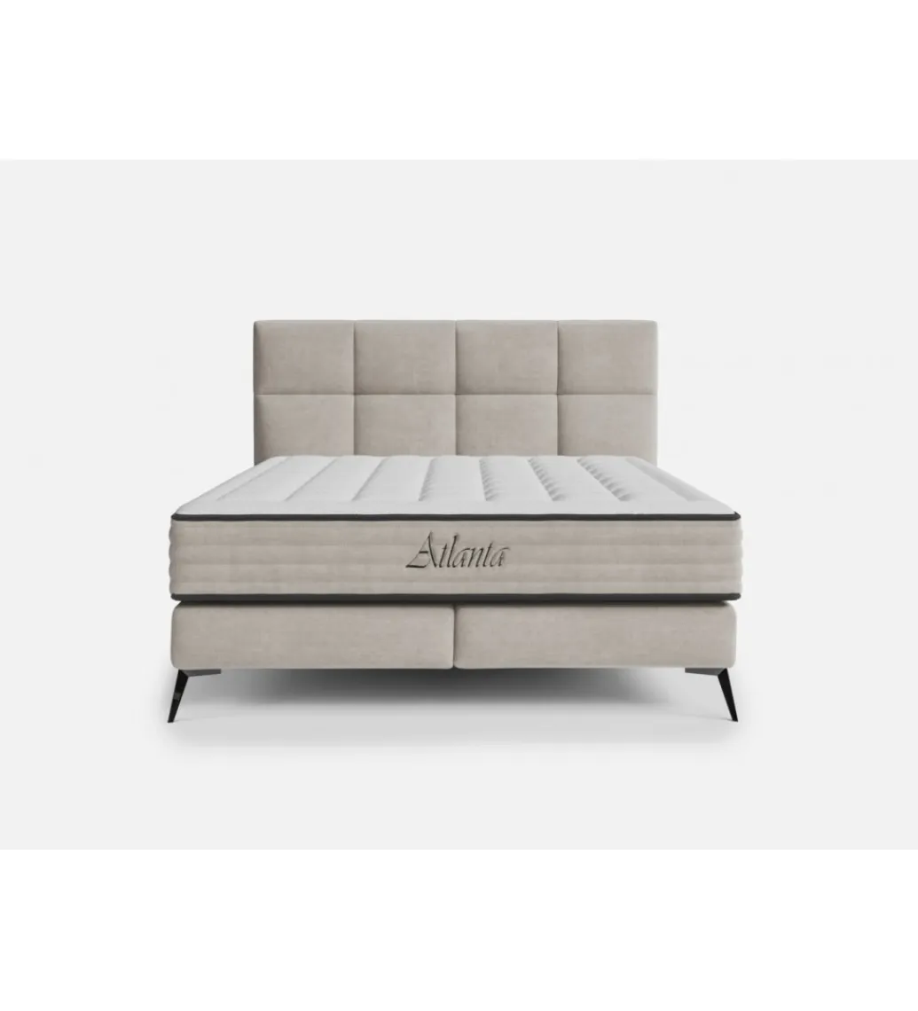 Comforteo Łóżko ATLANTA W Różnych Rozmiarach w tkaninie MILTON