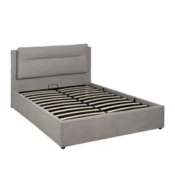 Zona-Design Łóżko FADARANT 164 x 214 cm beżowe z pojemnikiem