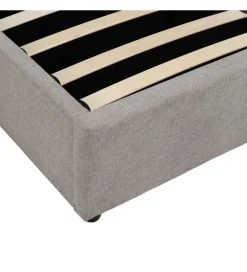 Zona-Design Łóżko FADARANT 164 x 214 cm beżowe z pojemnikiem