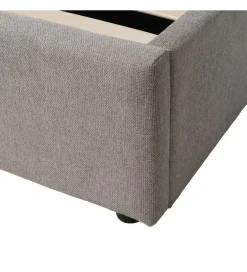 Zona-Design Łóżko FADARANT 164 x 214 cm beżowe z pojemnikiem