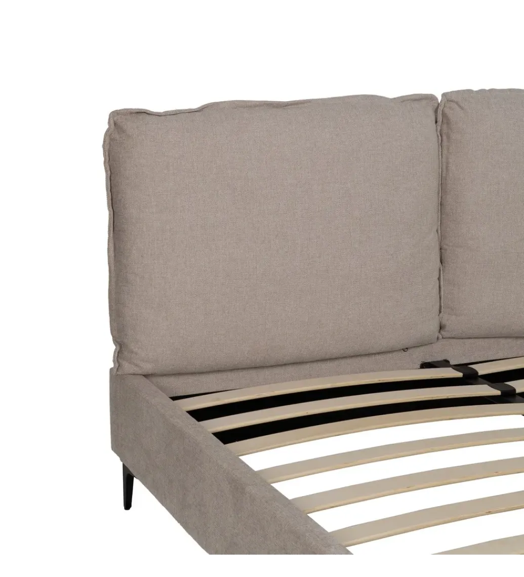Zona-Design Łóżko ISABELARY 163 x 215 cm beżowe