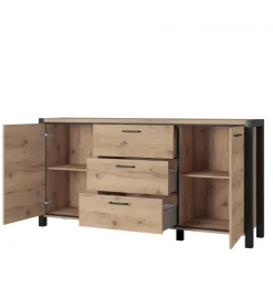 Helvetia Komoda AKTIV 180 cm w optyce dąb Taurus