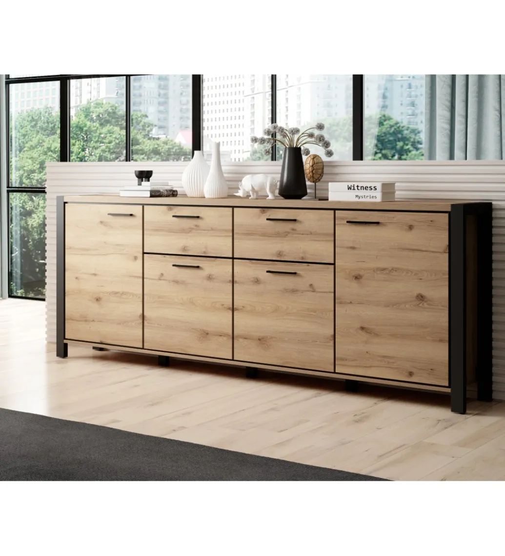 Helvetia Komoda AKTIV 213 cm w optyce dąb Taurus
