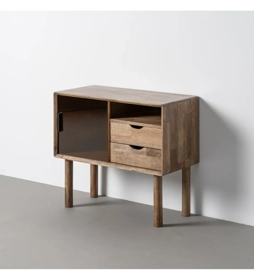 Zona-Design Komoda AMY 80 cm drewno kauczuk