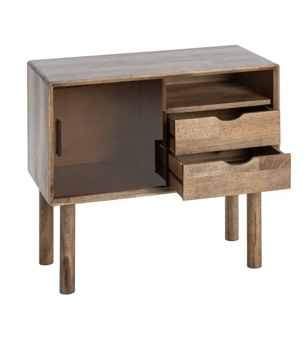 Zona-Design Komoda AMY 80 cm drewno kauczuk