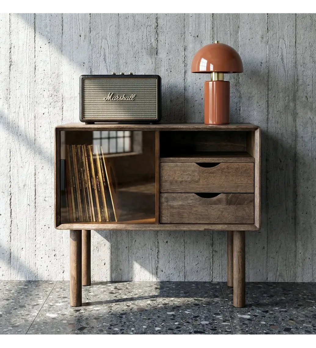 Zona-Design Komoda AMY 80 cm drewno kauczuk