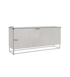 Invicta Interior Komoda ANELLO 177 cm drewno mango brąz