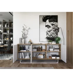 Polski Design ML Komoda Apollo 168 cm biała