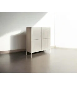 Imeri Komoda ARES 130 cm drewno mango biała