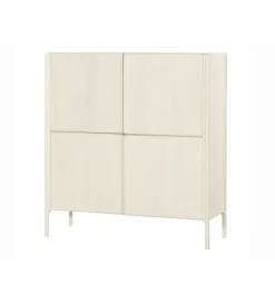 Imeri Komoda ARES 130 cm drewno mango biała