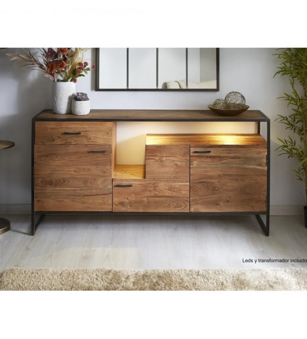 Invicta Interior Komoda ARTAMA 175 cm drewno akacja