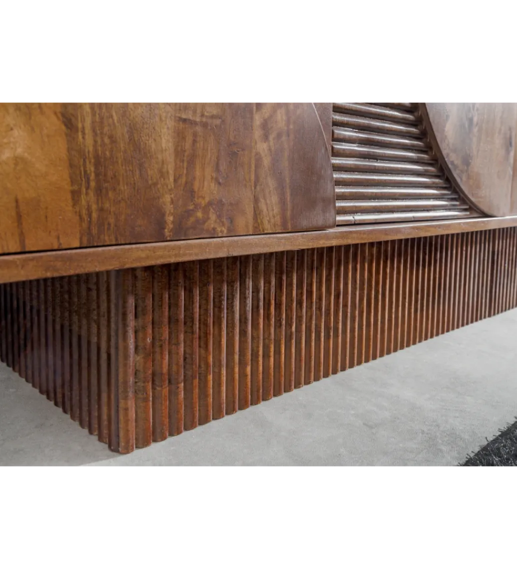Invicta Interior - przedsprzedaż Komoda ART DECO 170 cm drewno mango brązowa