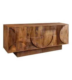 Invicta Interior - przedsprzedaż Komoda ART DECO 170 cm drewno mango brązowa