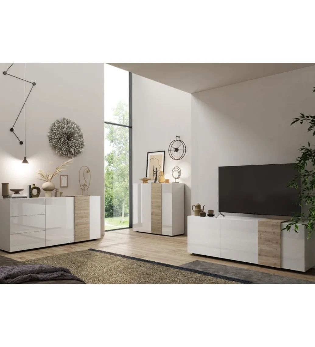 MCA Linia Włoska Komoda ASENSIO 150 cm szara
