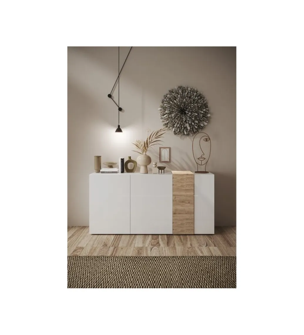 MCA Linia Włoska Komoda ASENSIO 150 cm szara