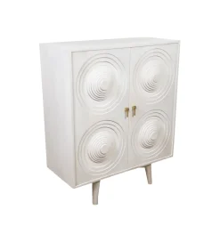 RW Komoda ASTARNA 111 cm drewno mango biała
