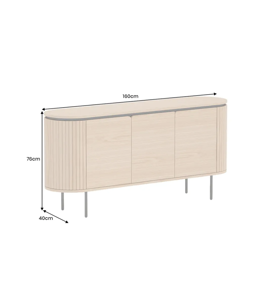 Invicta Interior Komoda ATELIER 160 cm kolor drewna dębu