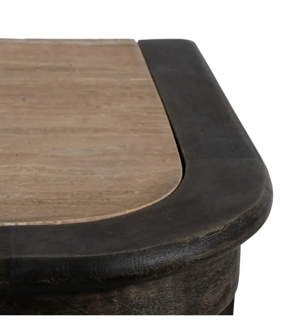 Zona-Design Komoda barek wyspa ISLA 155 cm drewno mango marumur