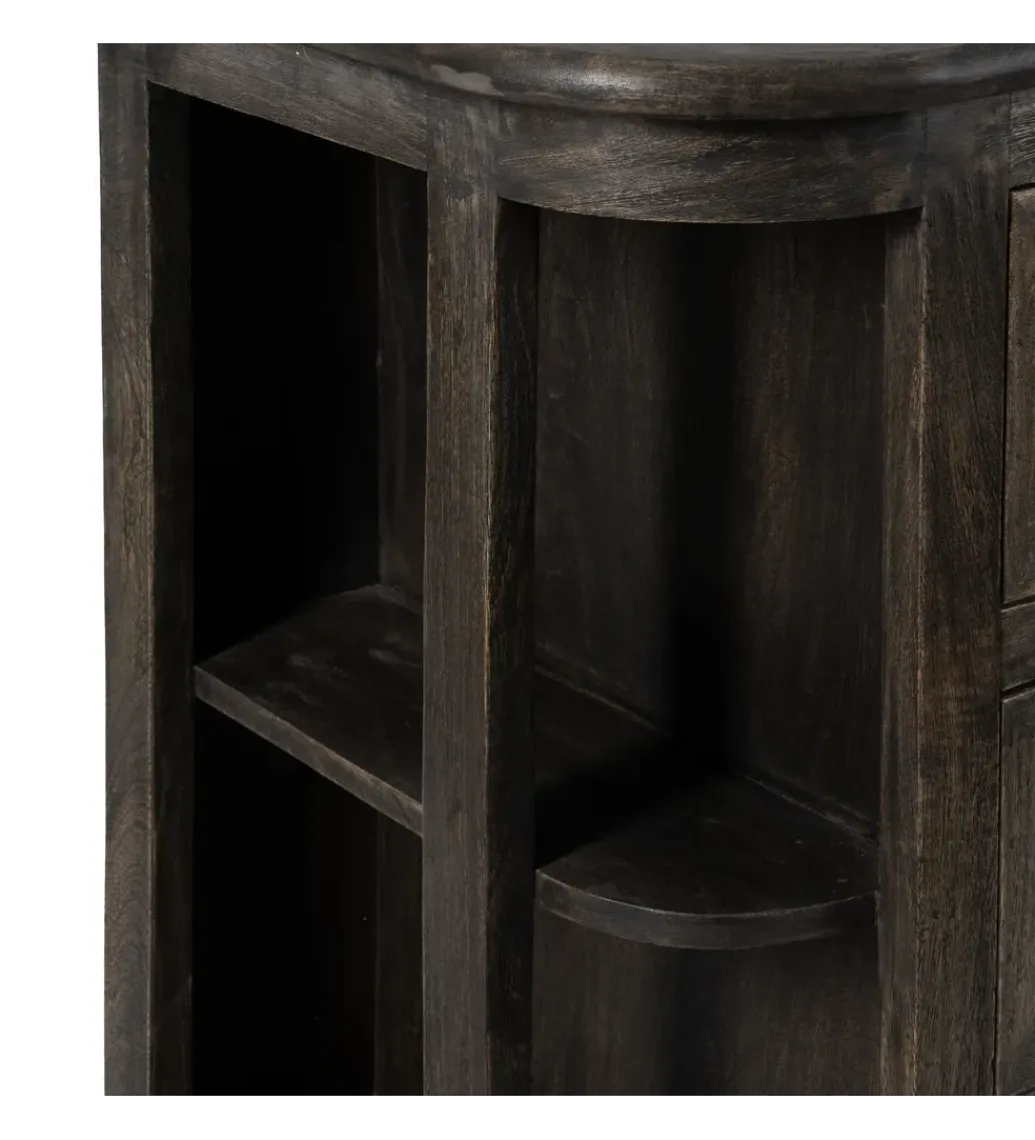 Zona-Design Komoda barek wyspa ISLA 155 cm drewno mango marumur