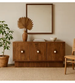 Exclusivas Komoda BERCA 150 cm drewno mango