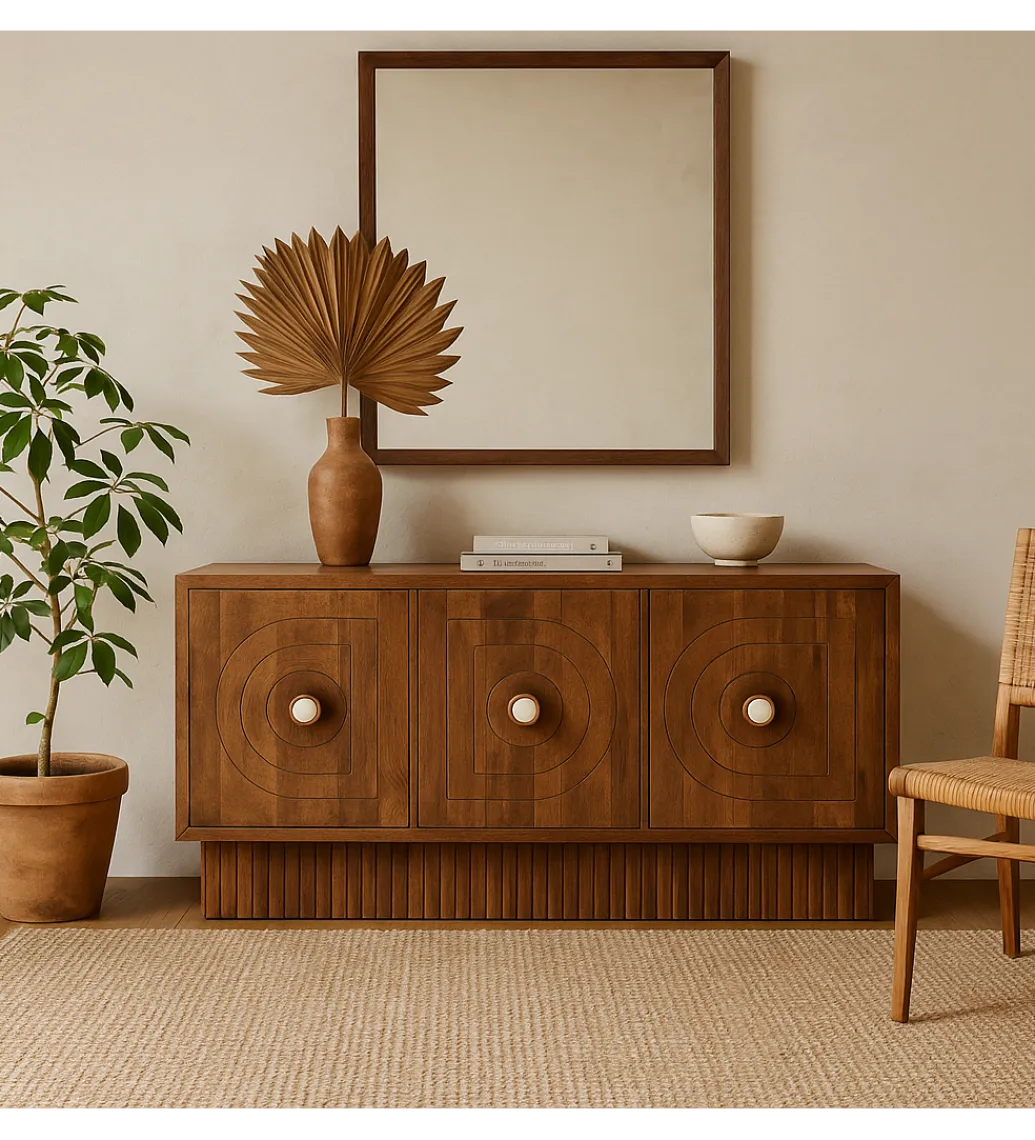 Exclusivas Komoda BERCA 150 cm drewno mango