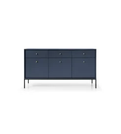 Zona-Design.pl Komoda BRANCO 154 cm granatowa