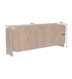 Invicta Interior Komoda BRASIL 175 cm drewno mango brązowa
