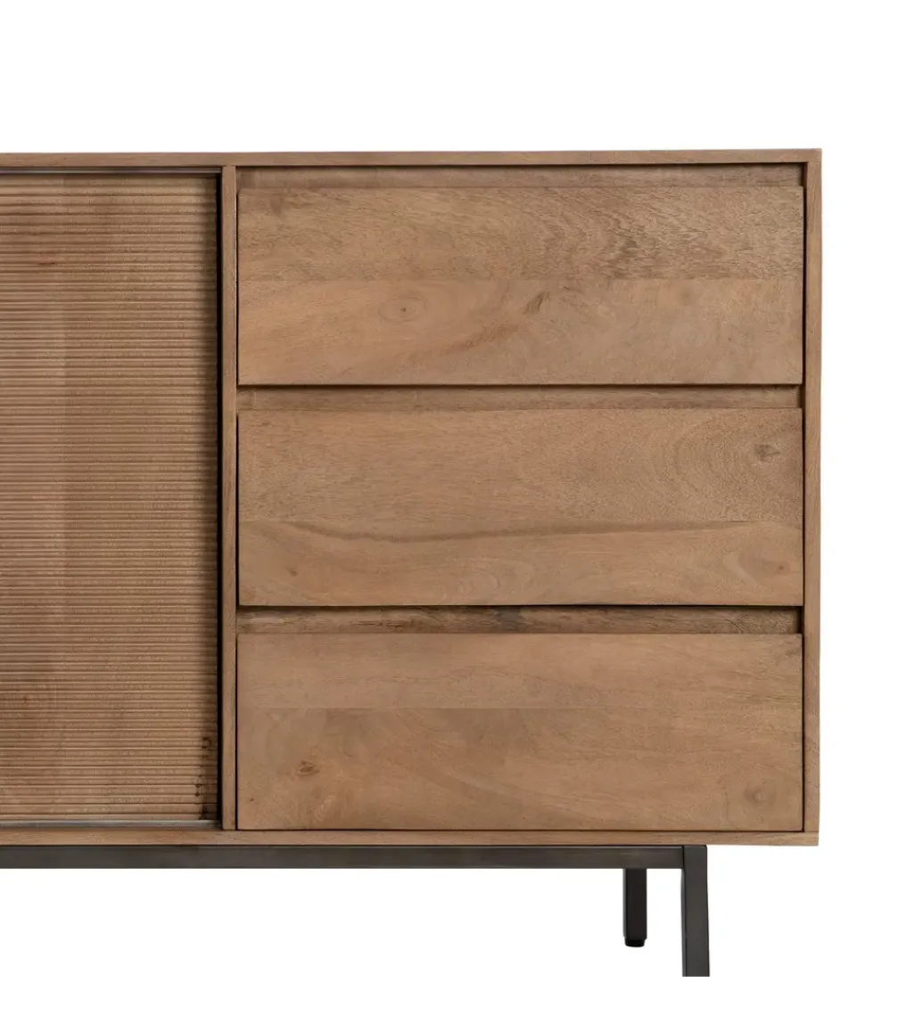 Zona-Design Komoda BUTEL 180 cm drewno mango naturalna