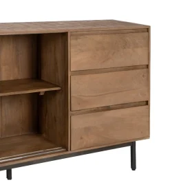 Zona-Design Komoda BUTEL 180 cm drewno mango naturalna
