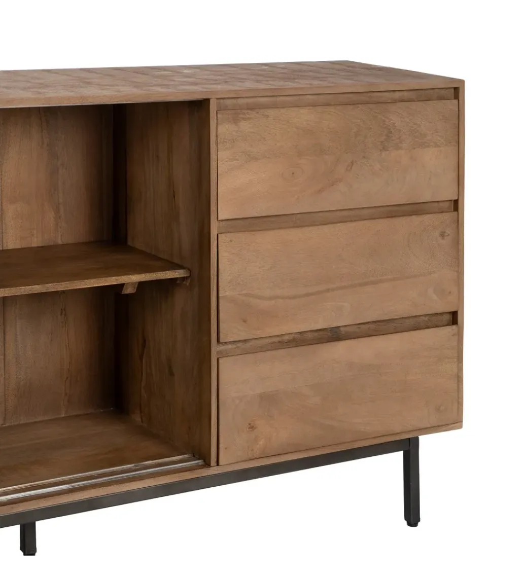Zona-Design Komoda BUTEL 180 cm drewno mango naturalna