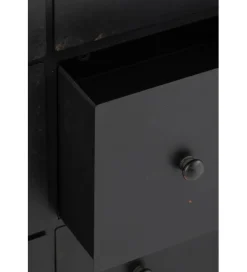 J-Line Komoda CADE 175 cm czarna