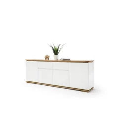 MCA Komoda CHIARO 180 cm biało kremowa