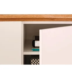 MCA Komoda CHIARO 180 cm biało kremowa