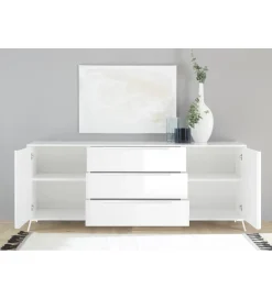 MCA Linia Włoska Komoda CITY 205 cm biała