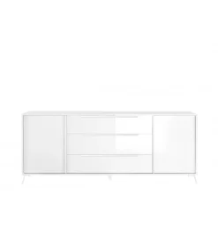 MCA Linia Włoska Komoda CITY 205 cm biała