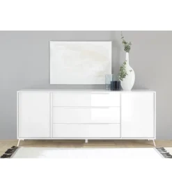 MCA Linia Włoska Komoda CITY 205 cm biała
