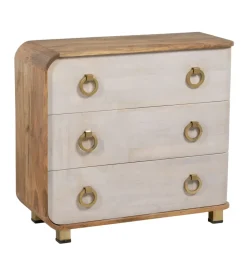Zona-Design Komoda COSTARIC 83 cm drewno mango bielona