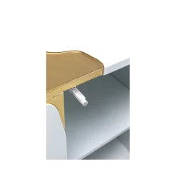 KARE Komoda Cracked 165 cm biało złota