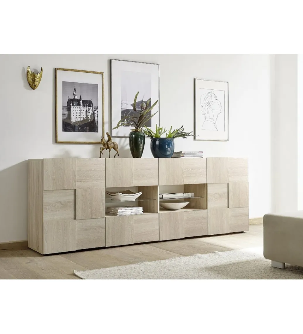 MCA Linia Włoska Komoda DAMA 241 Cm w kolorze dąb sonoma