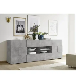 MCA Linia Włoska Komoda DAMA 241 Cm w optyce betonu