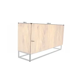 Invicta Interior Komoda DAVIDE scorpion 140 cm drewno mango brąz
