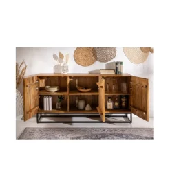 Invicta Interior Komoda DAVIDE scorpion 140 cm drewno mango brąz